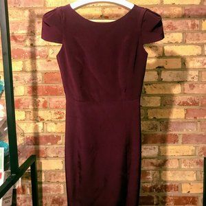 Tibi Cap Sleeve Open Back Dress 0